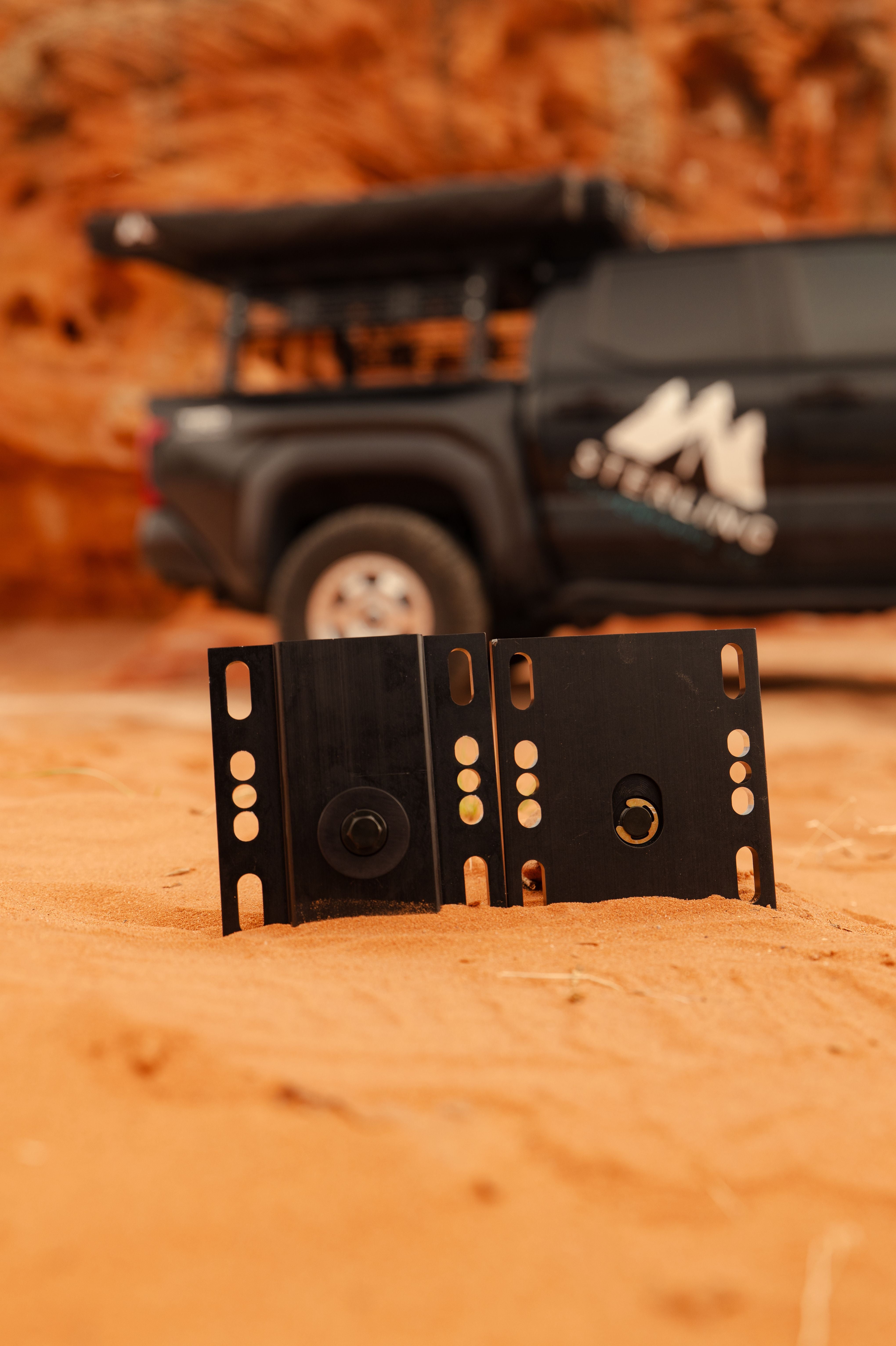 Wasatch Quick-Release Awning Mounts — CNC Machined in the USA