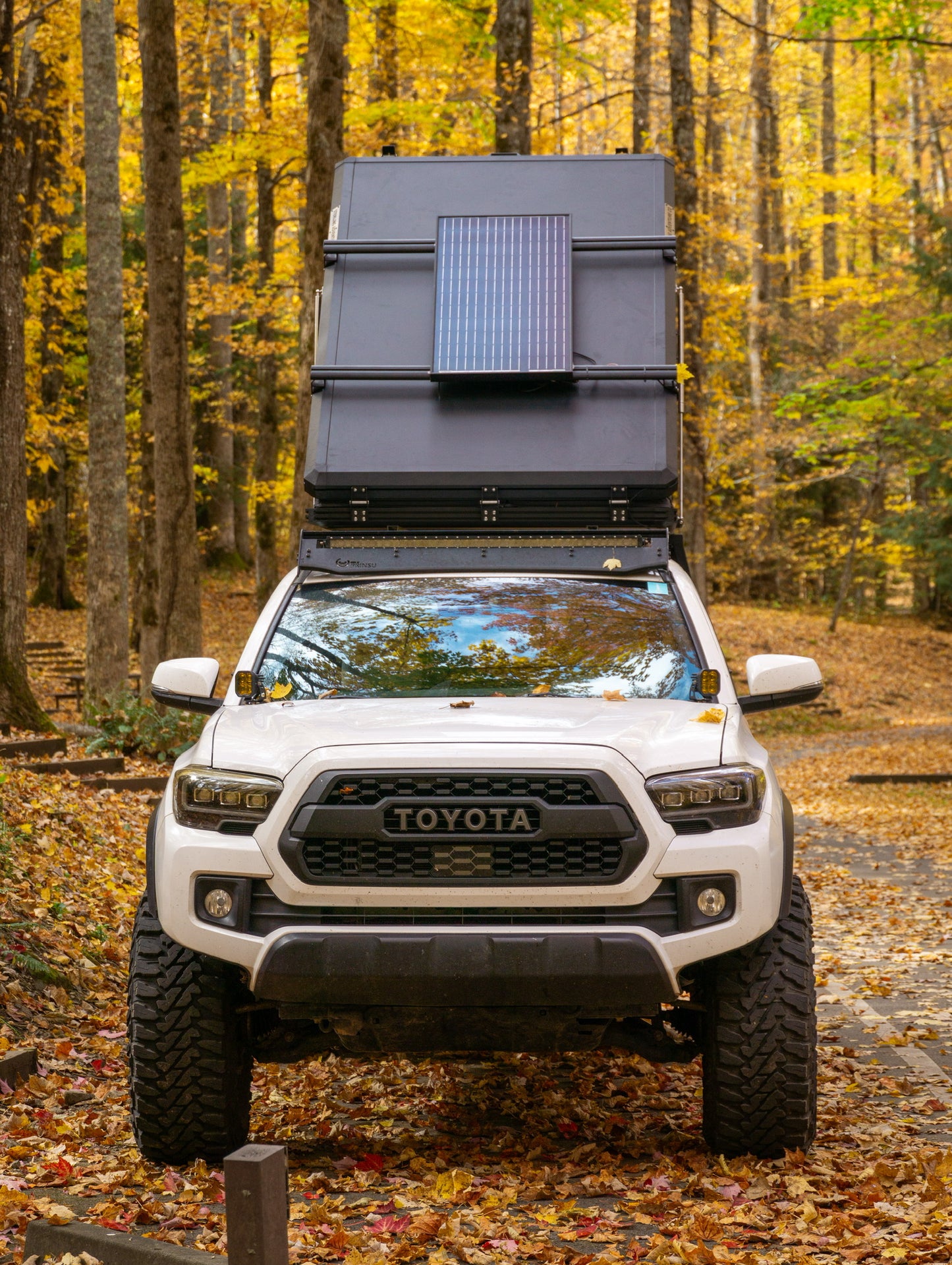 Toyota Tacoma with rooftop tent