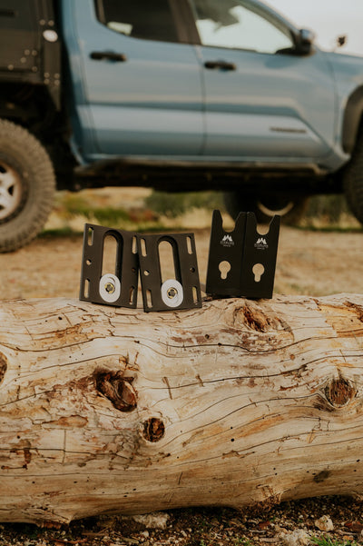 Universal Extended & Adjustable Height Quick-Release Awning Mounts — CNC Machined in the USA