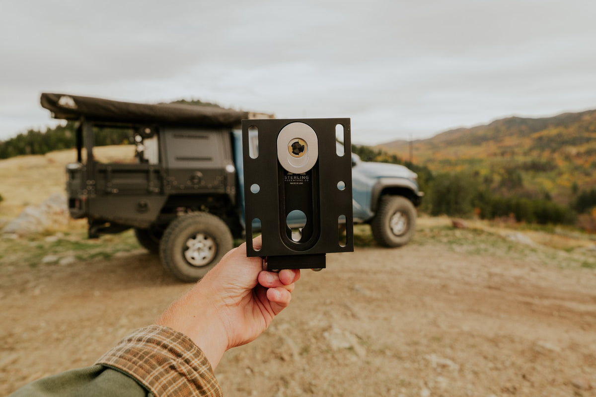 Universal Extended & Adjustable Height Quick-Release Awning Mounts — CNC Machined in the USA