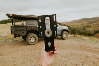 Universal Extended & Adjustable Height Quick-Release Awning Mounts — CNC Machined in the USA
