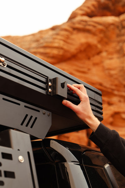 Wasatch Quick-Release Awning Mounts — CNC Machined in the USA